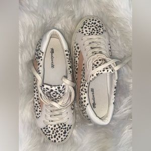 MADEWELL CALF HAIR & LEATHER SNEAKERS - US 7.5